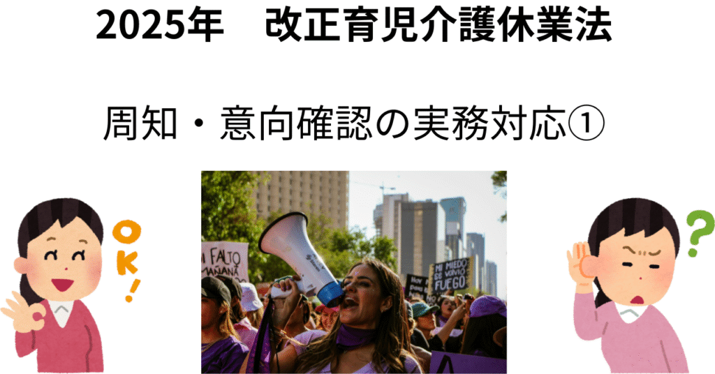 周知・意向確認における就業規則・育児休業規程