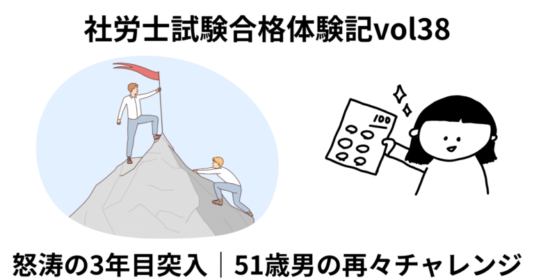 社労士試験3年目突入